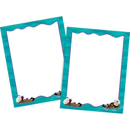 Barker Creek Sea & Sky Otters Computer Paper, 100 sheets/Package 3884